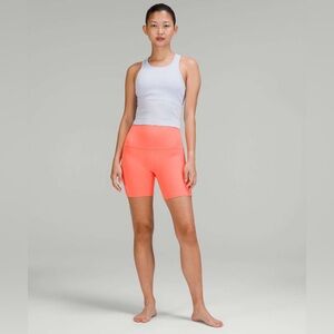 Lululemon Raspberry Cream Align 6” Shorts